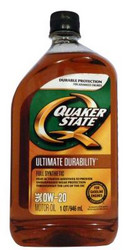     Subaru  Suzuki   Quaker state Ultimate Durability SAE 0W-20 Full Synthetic Motor Oil  |  073102000346